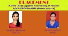 Placement of our Alumini (Batch 2015-18)
